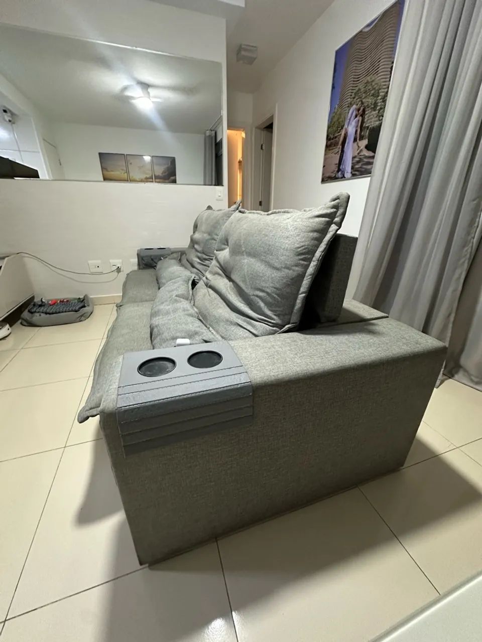SOFÁ LINHO RETRÁTIL 2,50m - Foto 5