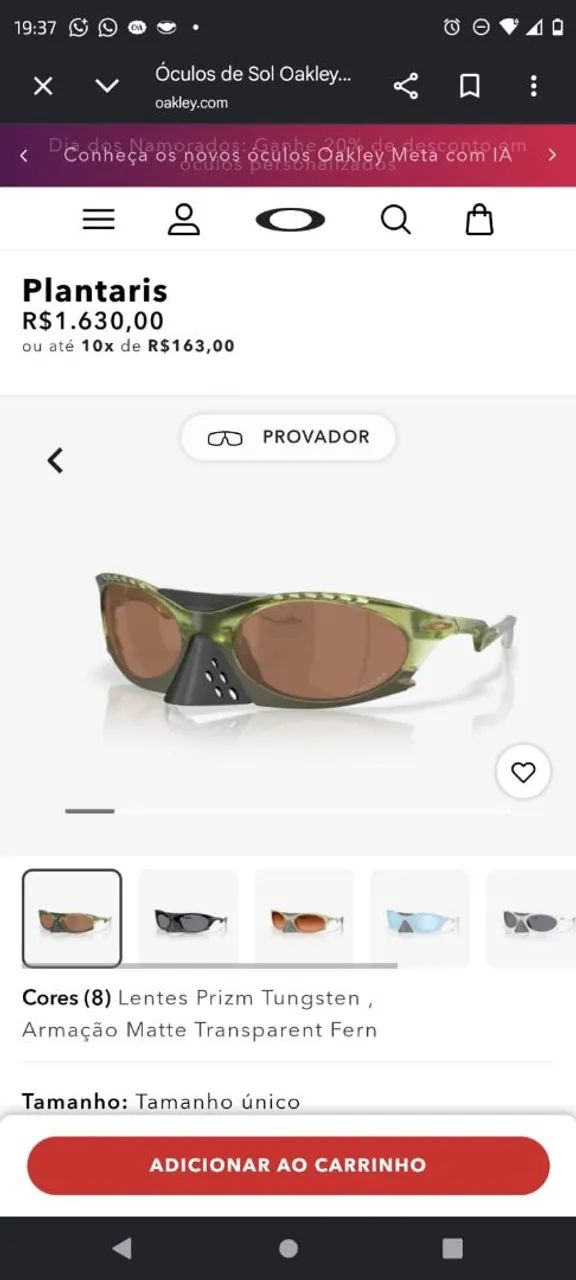Óculos Oakley original platares - Foto 2