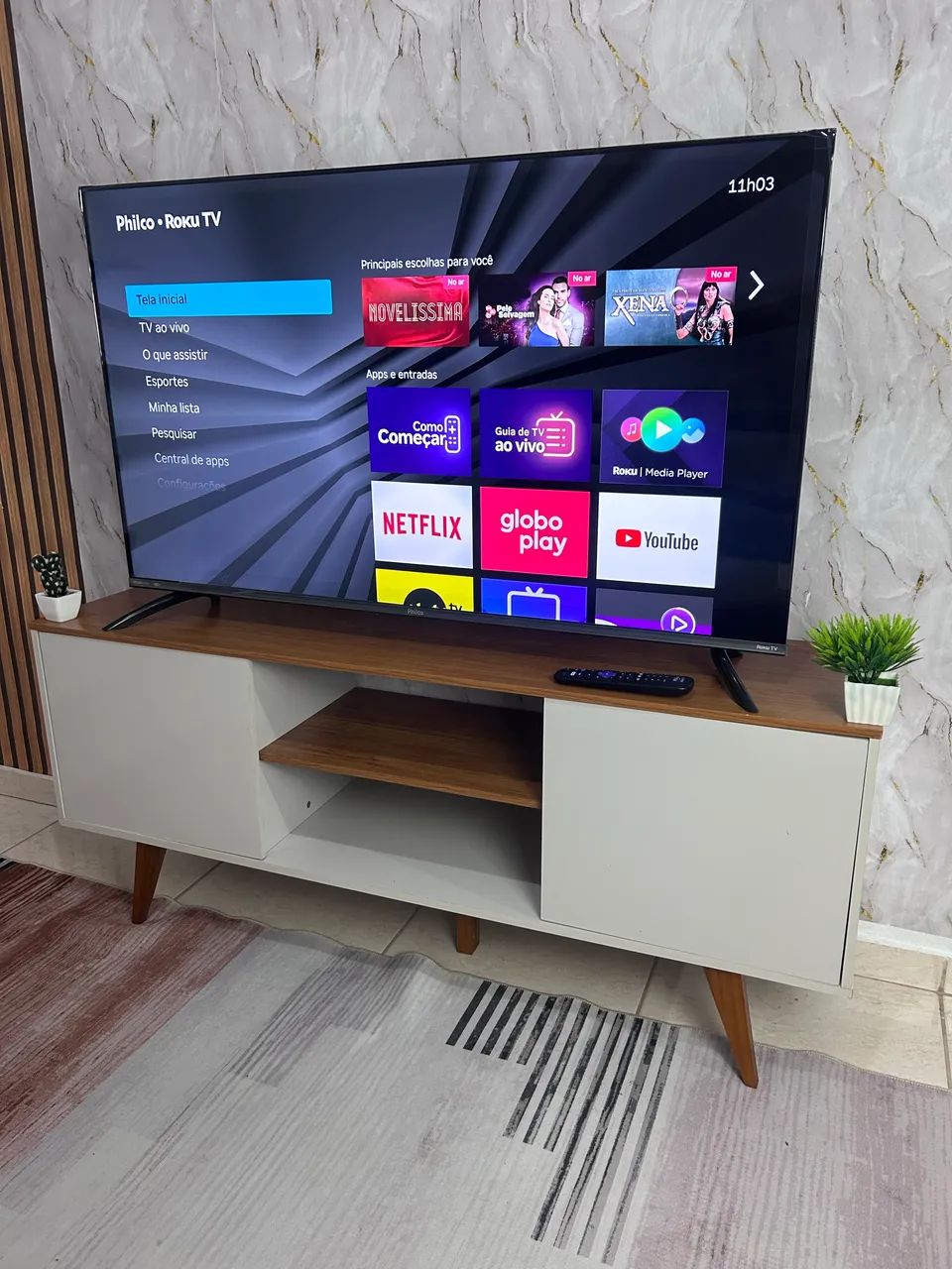TV SMART 50 polegadas ROKU 4K PHILCO  - Foto 3