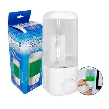 Dispenser De Parede Em Acrílico Para Sabonete Liquido ou Shampoo