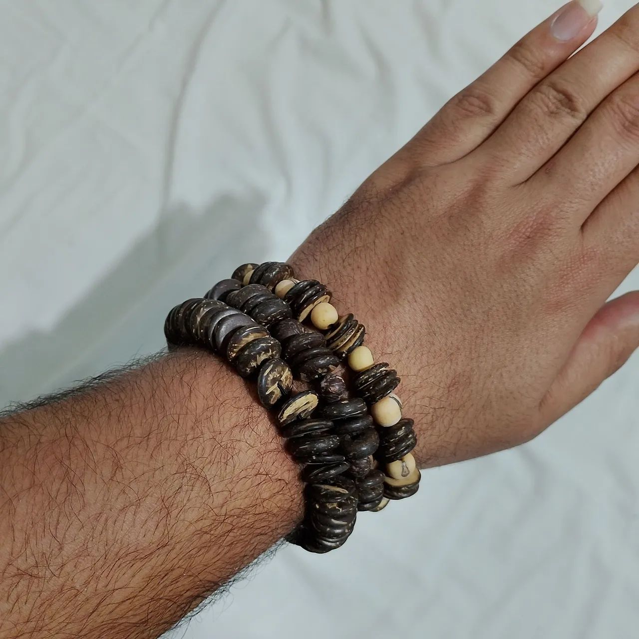 Pulseiras de côco  - Foto 3