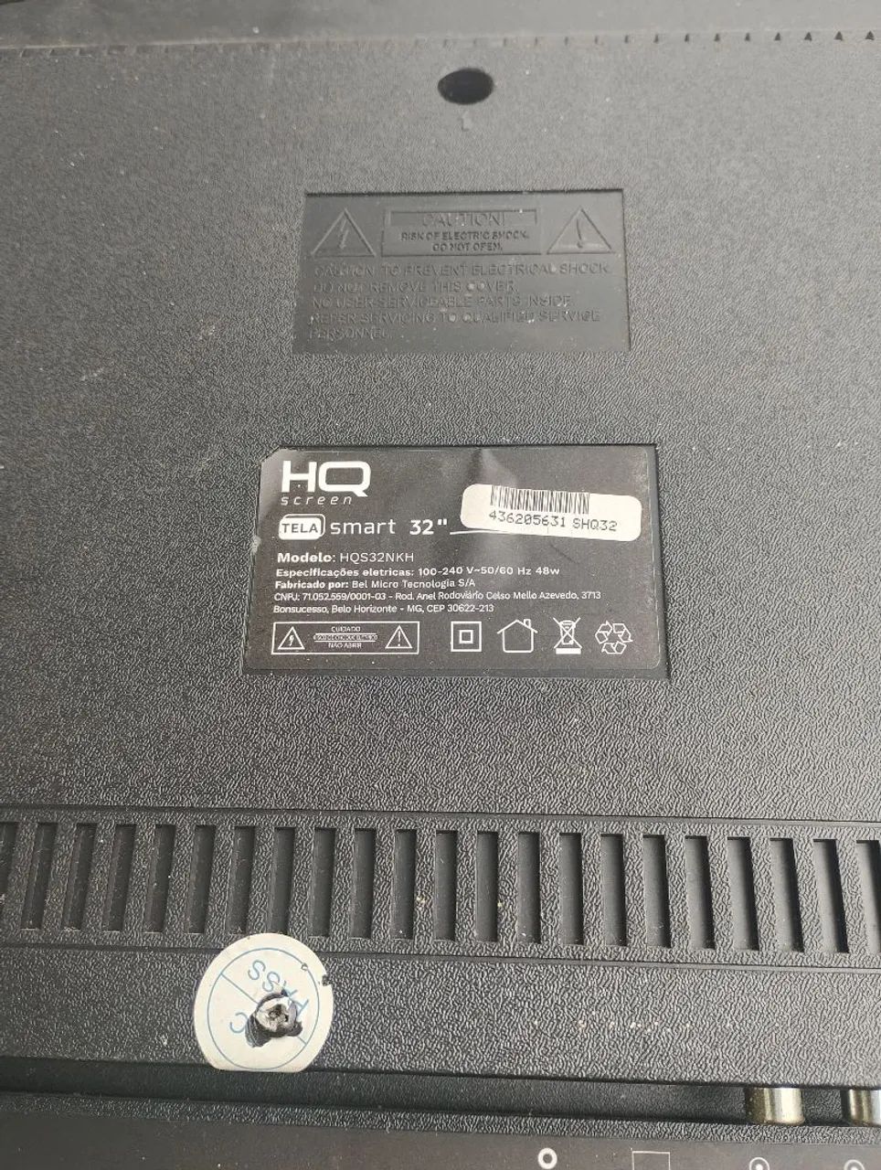 TV HQ 32 polegadas para peças 