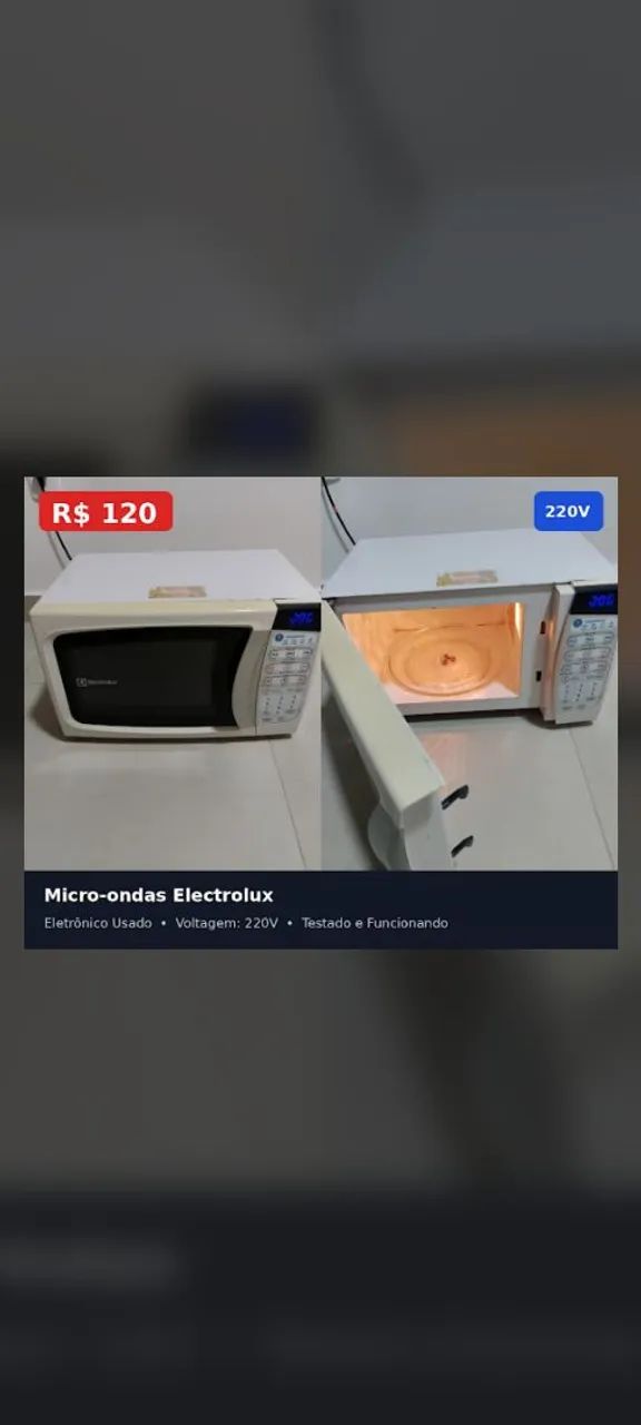 Microondas usado