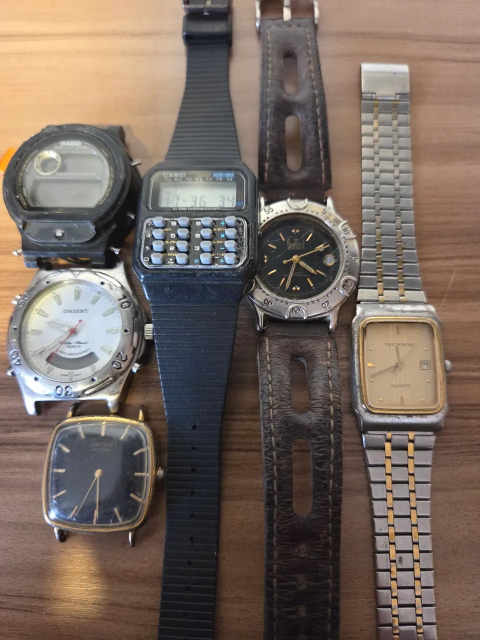Lote de relógios, Orient, Casio, Dumont, Citizen e Technos  - Foto 4