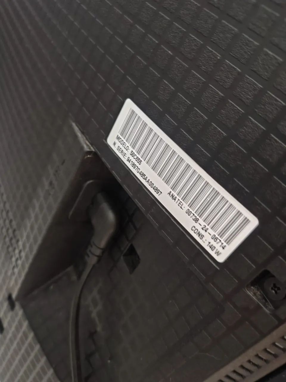 tv tcl QLED 50 polegadas quebrada - Foto 3