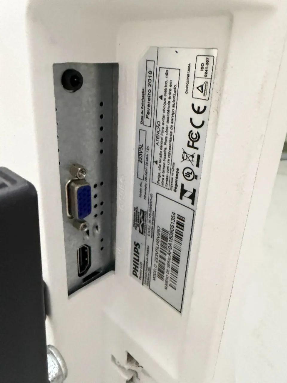 Monitor branco - Vertical/Horizontal - Philips 21,5" - HDMI/VGA  - Foto 2