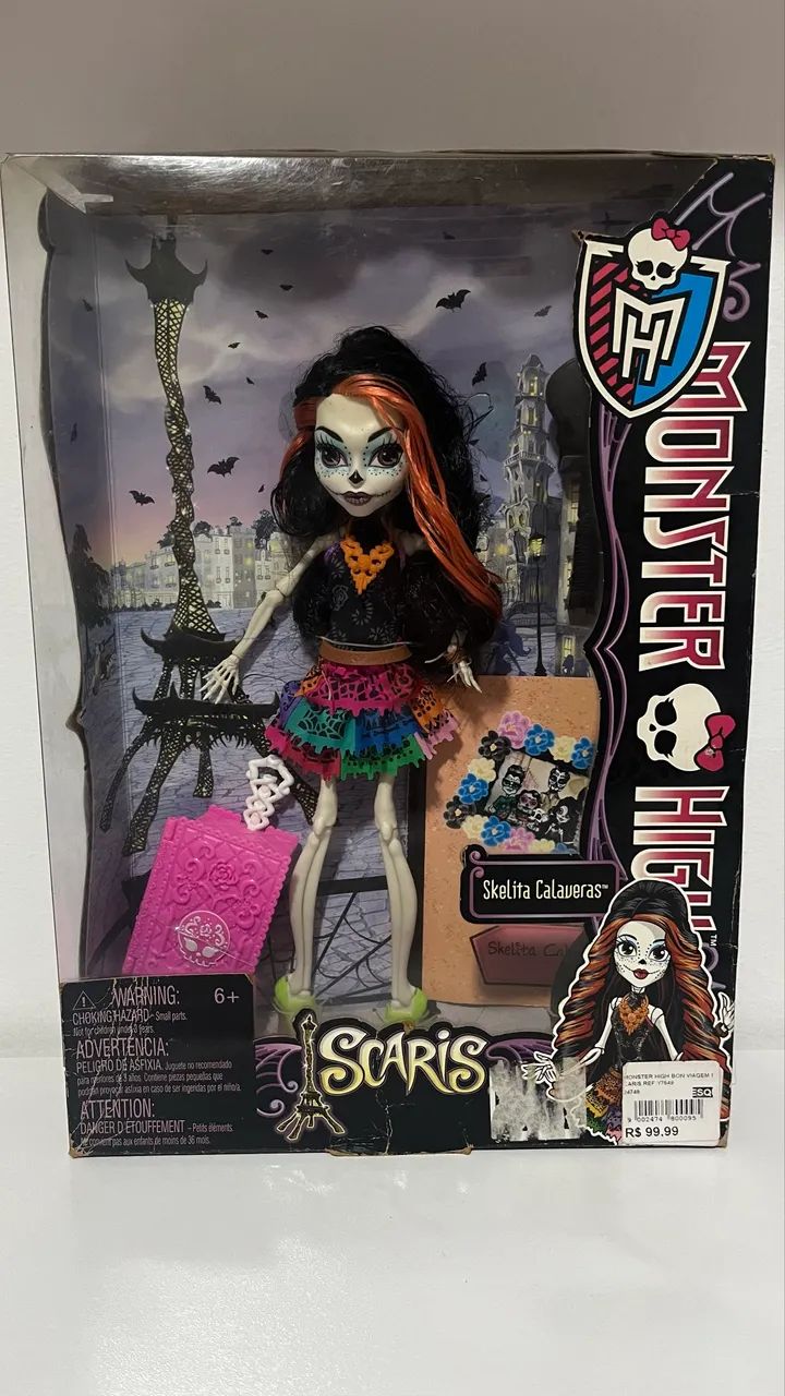(RESERVADO) Monster High Skelita Calaveras Scaris G1 Completa na Caixa