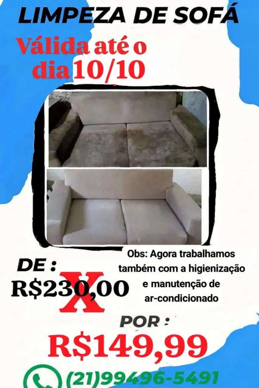 s.o.s Higienização e Limpeza de Sofá 