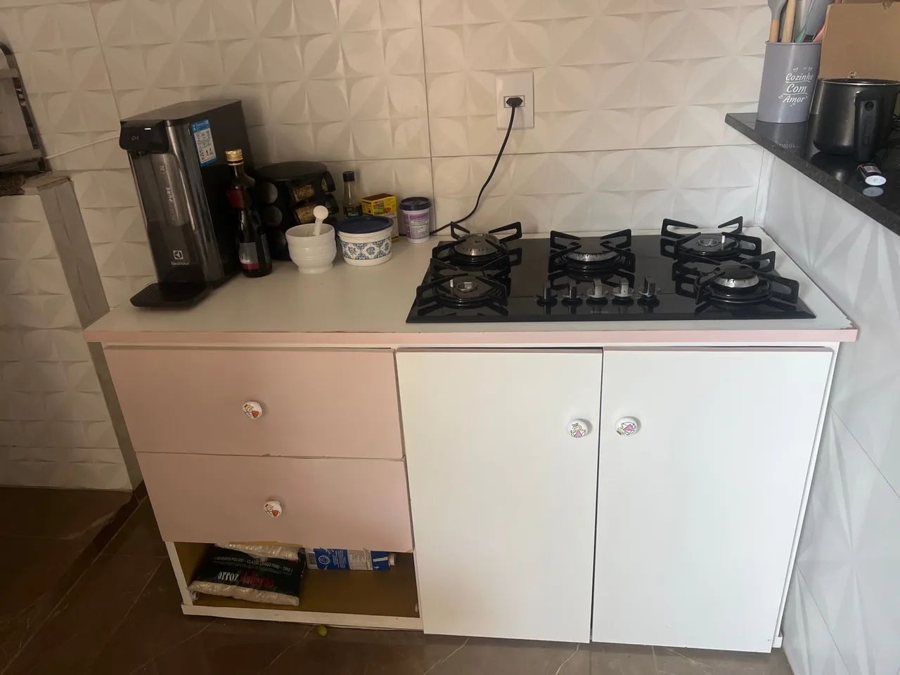 Cooktop com móvel 