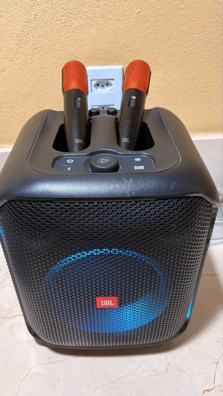 Jbl - Caixa De Som Partybox Encore 2 Microfones - Preta - Foto 4