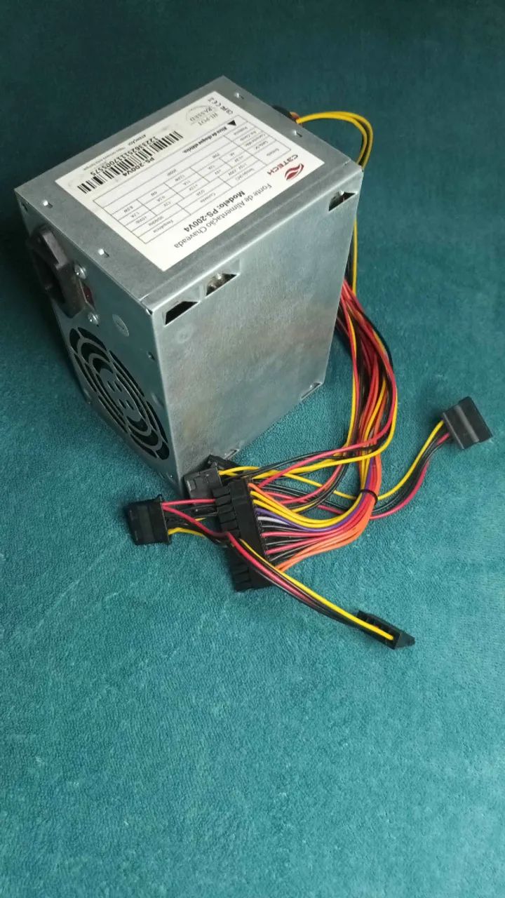 Fonte ATX C3Tech PS-200V4 200W Bivolt Original - Foto 4