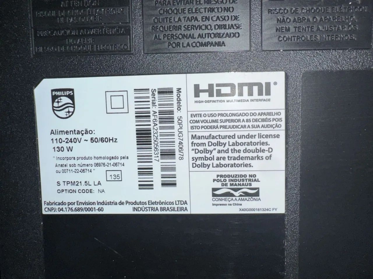 Tv Phillips 50 polegadas Android  - Foto 2