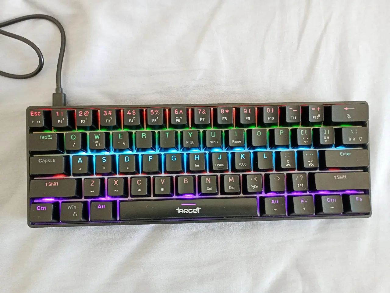 Teclado target mecânico 61 keys