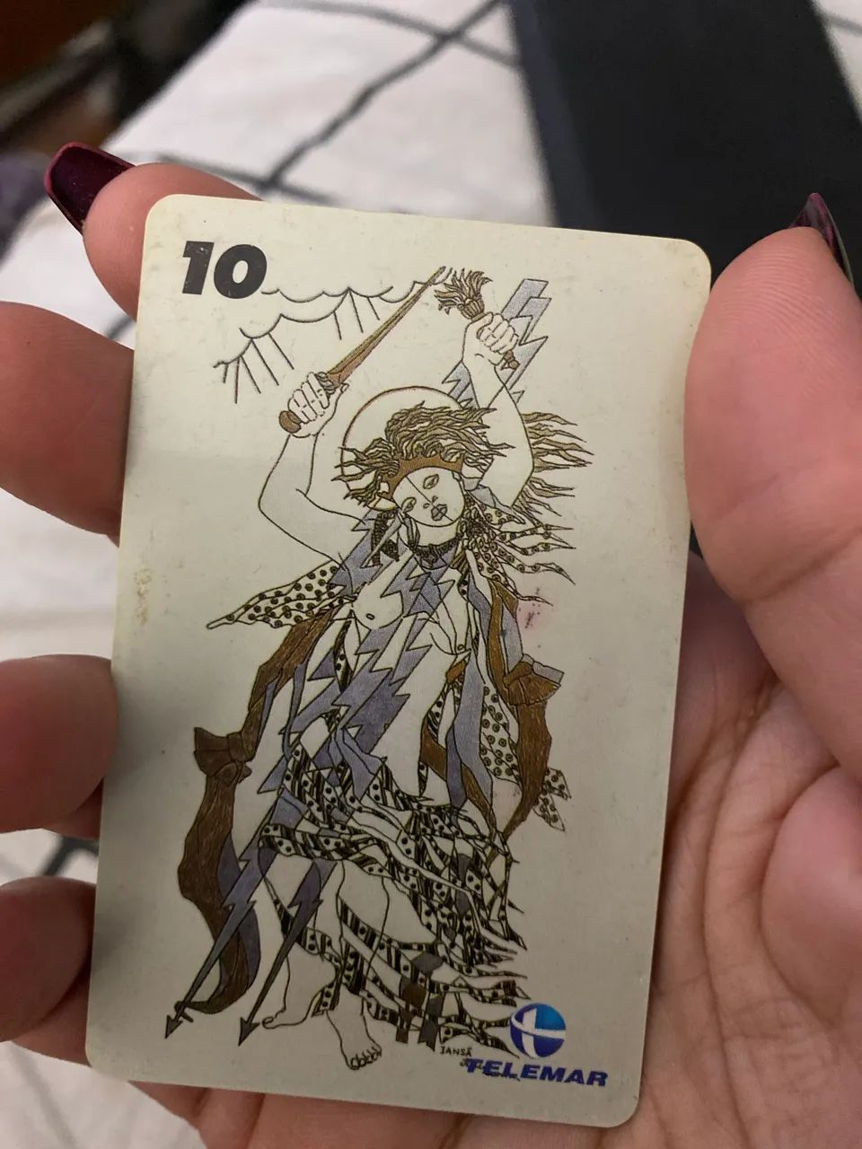 Rare Telemar Telephone Card - Iansã (With Exchange Stamp)