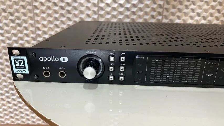 Interface Universal Audio Apollo 8 UAD-2 Quad Preto - DSP Plugins Originais Inclusos - Foto 3
