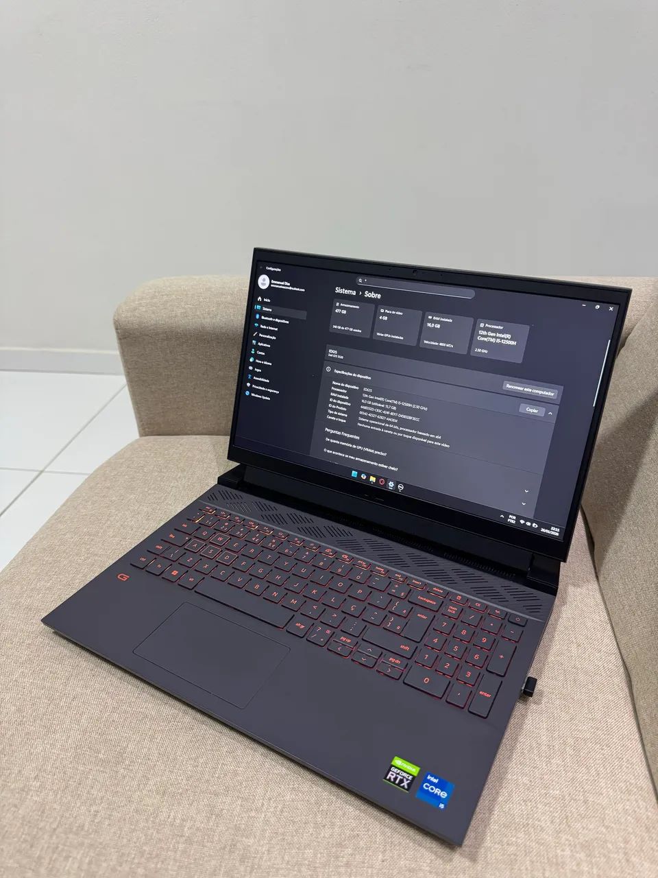 Notebook Gamer Dell G15 5520 - Foto 2