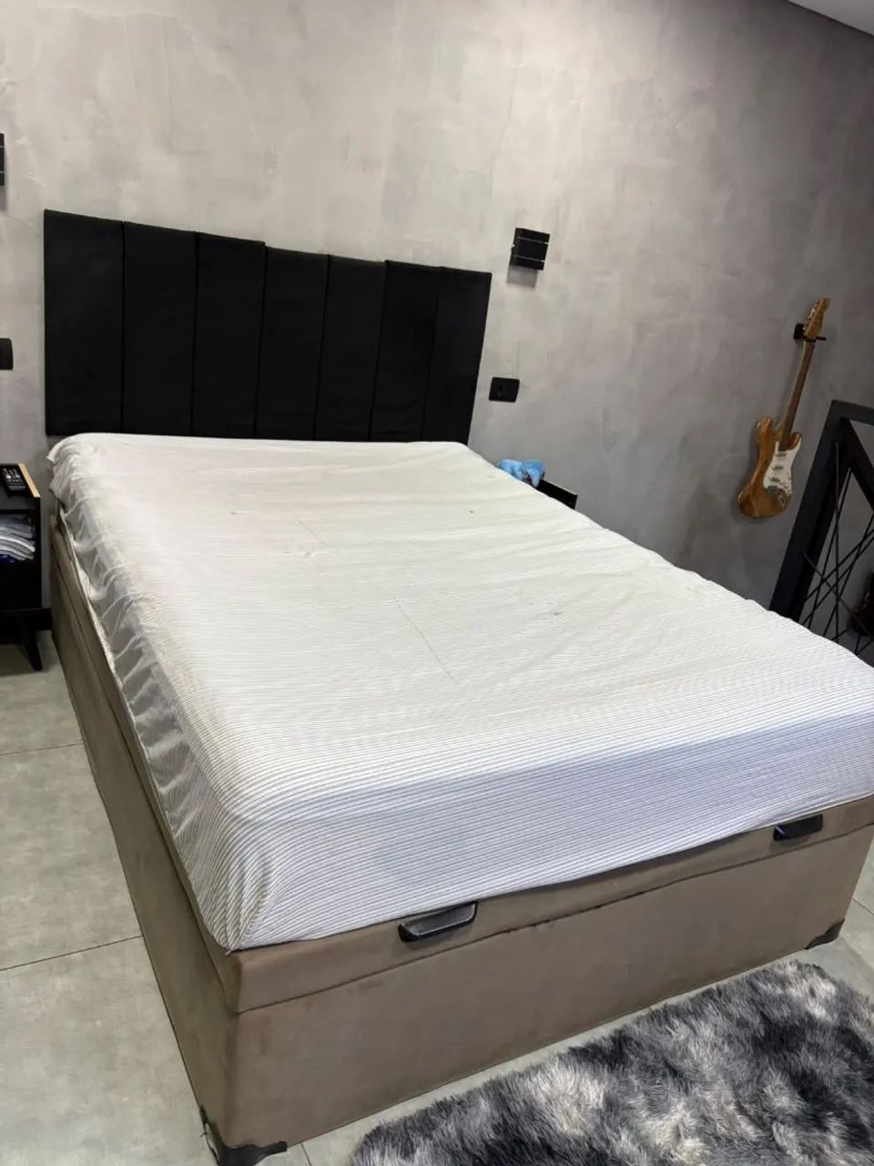 Colchão box e base baú 