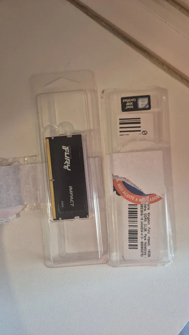 Memória RAM DDR5 16GB SODIMM Notebook Kingston