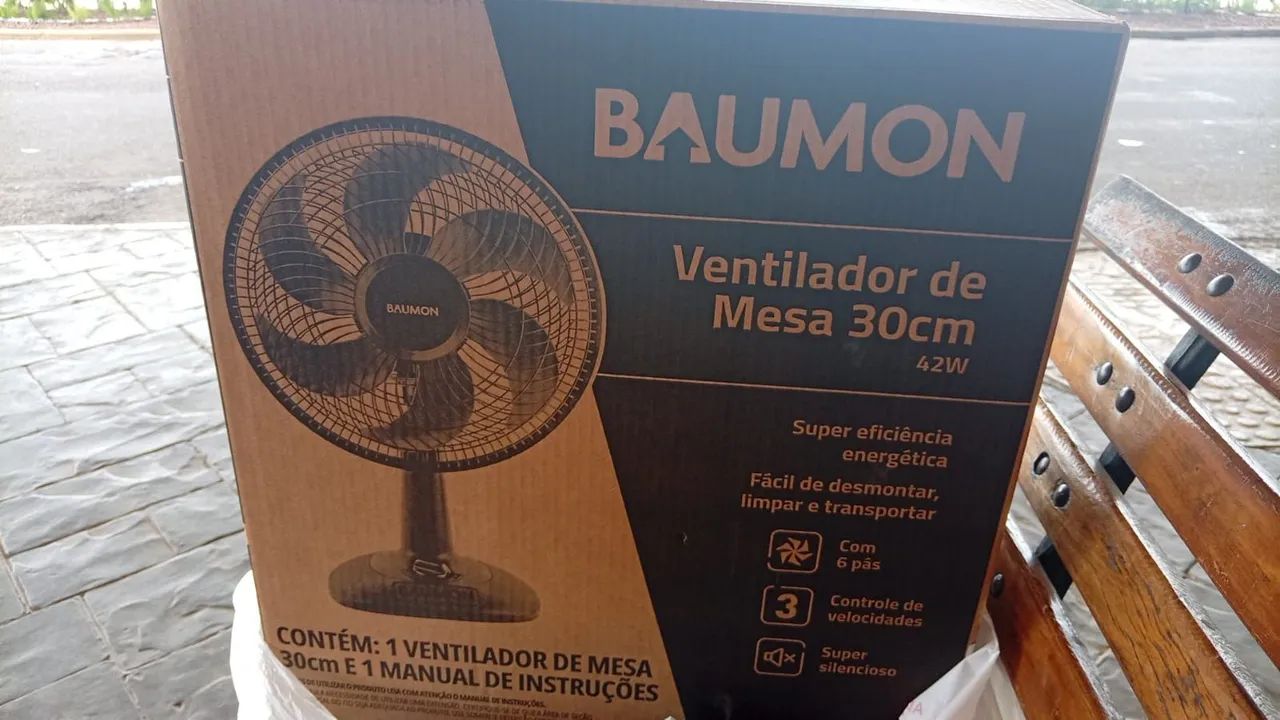 Ventilador novo na caixa 