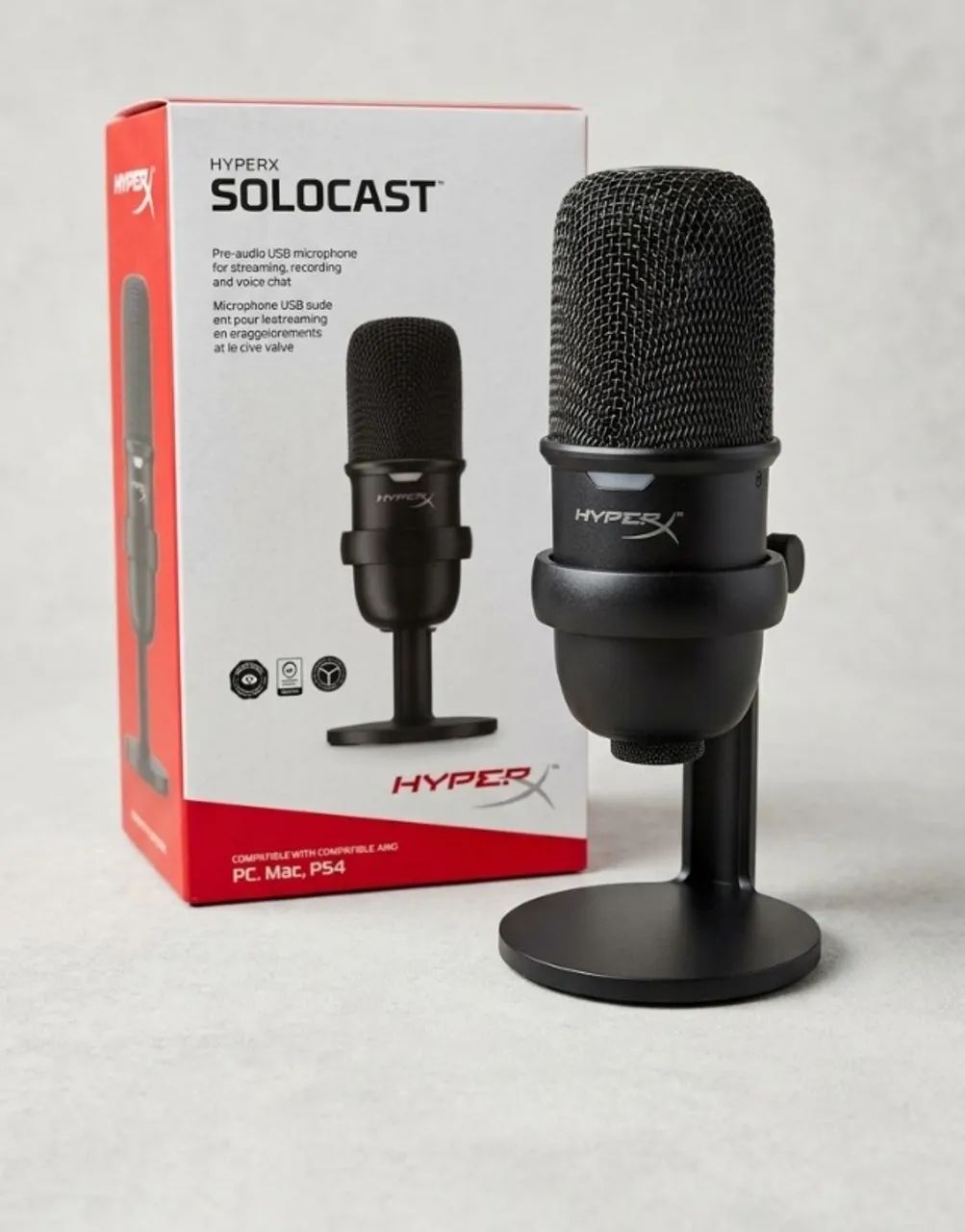 Hyperx Solocast Black Microfone Condensador Usb