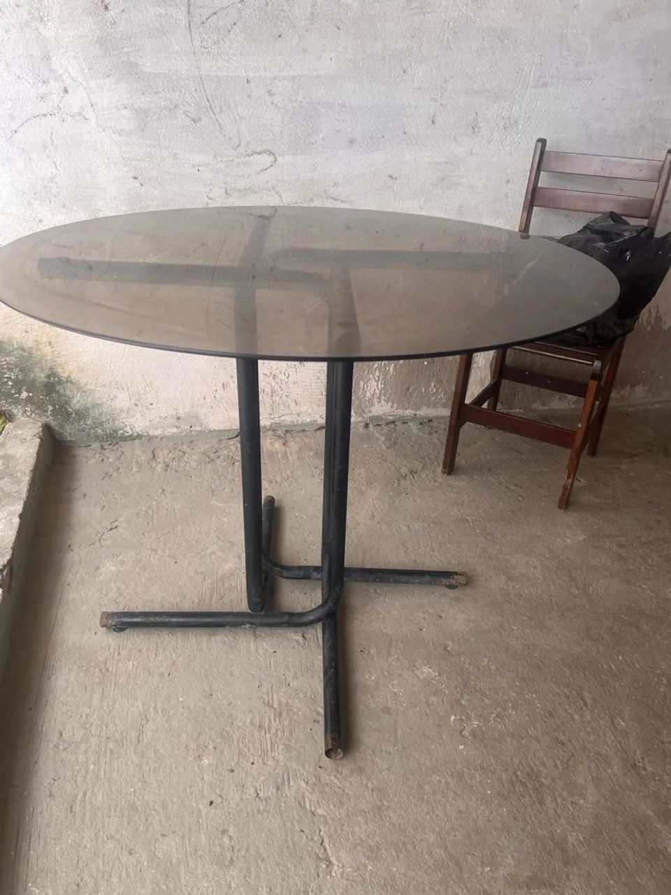 Mesa tampo de vidro usada - Foto 2