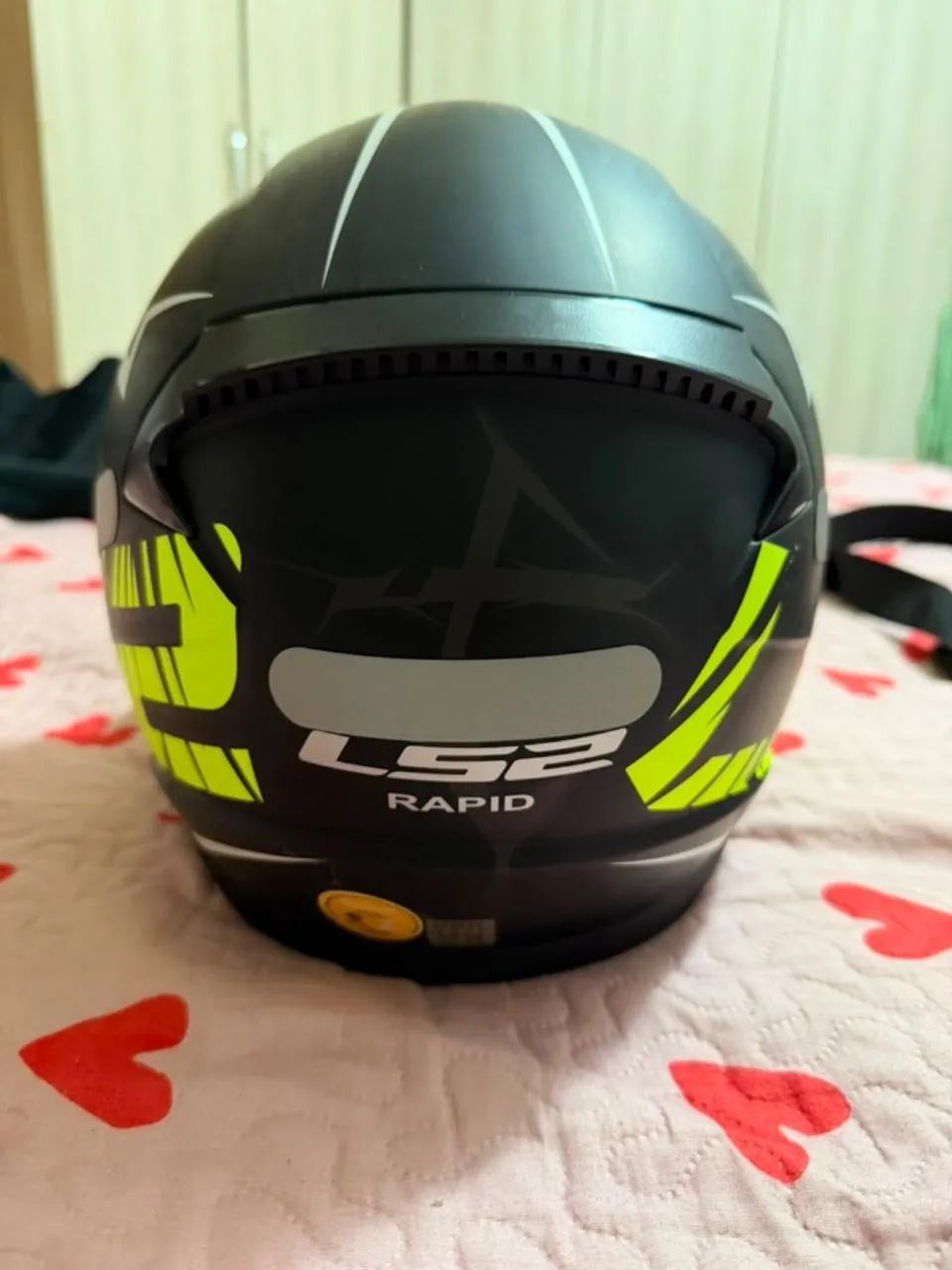 Capacete LS2 FF358 Rapid - Verde/Cinza/Preto - Foto 3