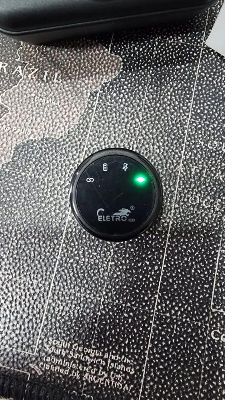 Microfone de Lapela Sem Fio Eletro Mex EL-1837 Duplo - USB-C - Usado 1x - Foto 5