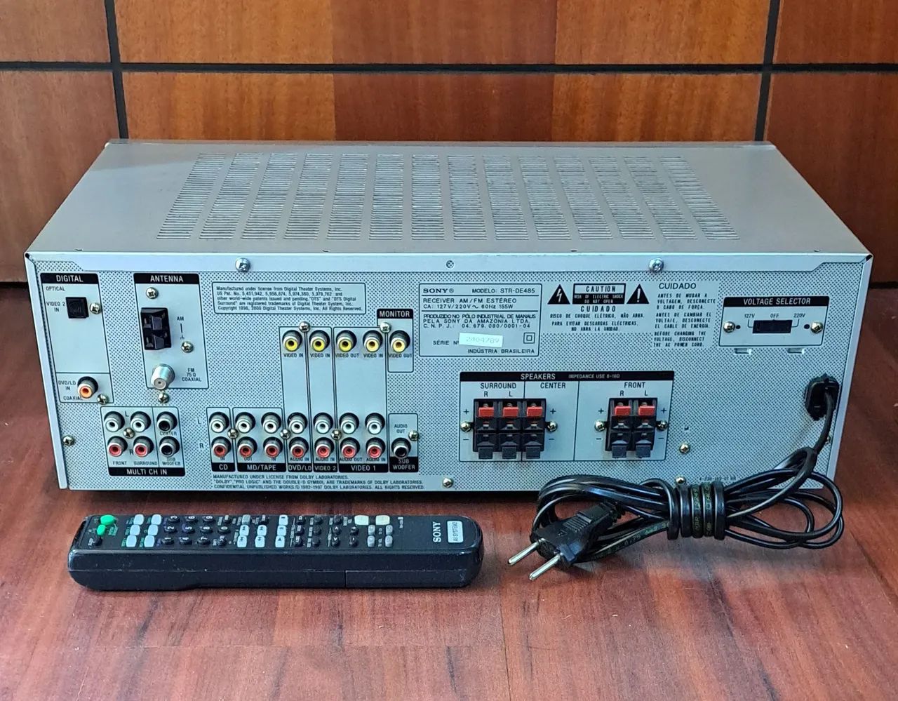 Receiver Sony 5.1 Digital ( STR-DE485 ) - Excelente - Foto 2