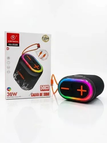 Caixa de Som Bluetooth com Cabo para Carregar Celular NOVA - Foto 2