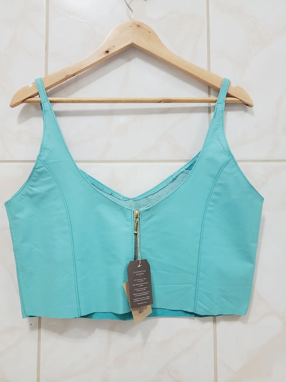 Blusa couro legítimo nova  - Foto 2