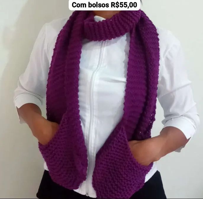 Cachecóis de tricô ? novos  - Foto 2