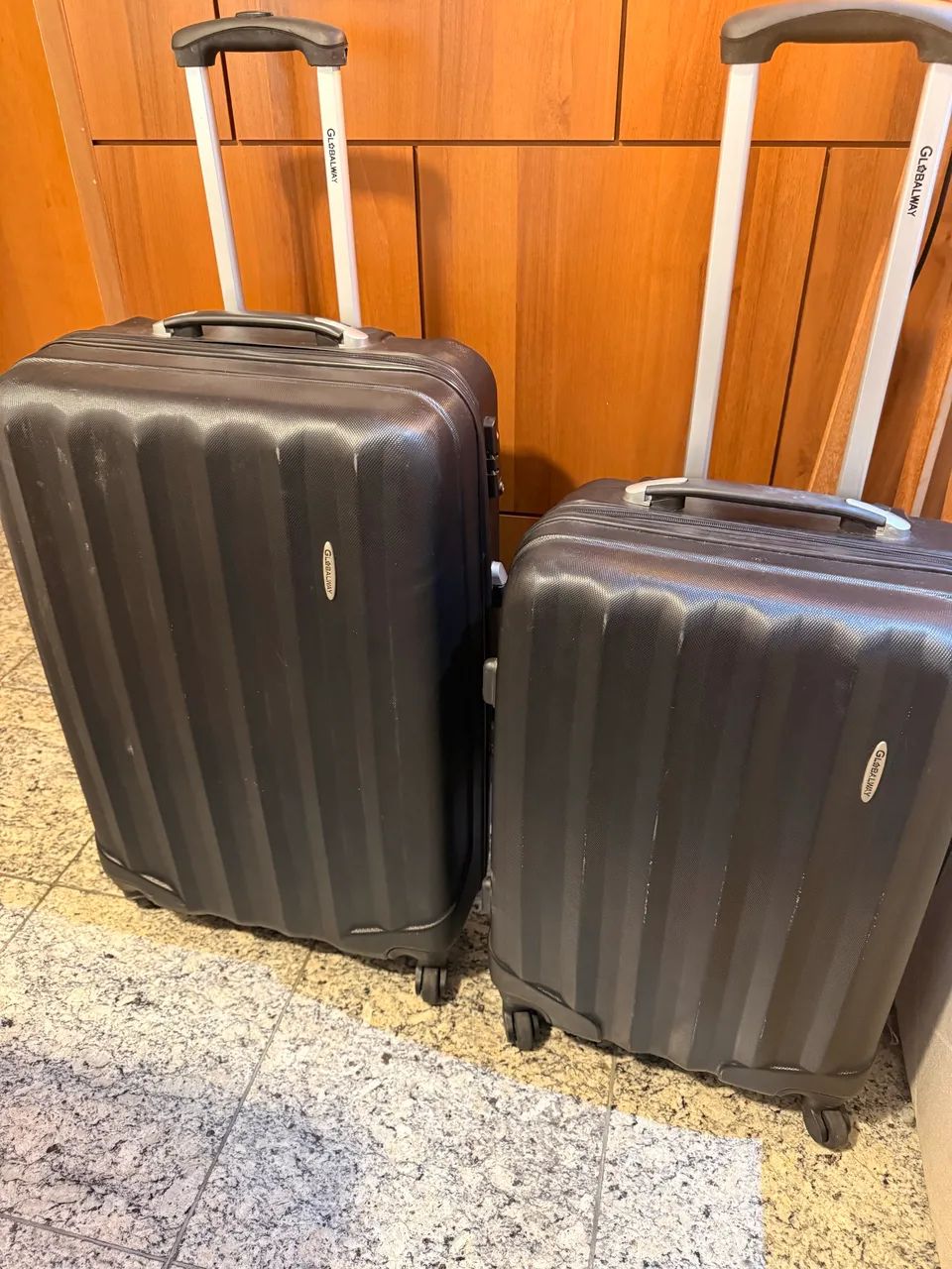 Kit 2 malas rígidas de viagem 