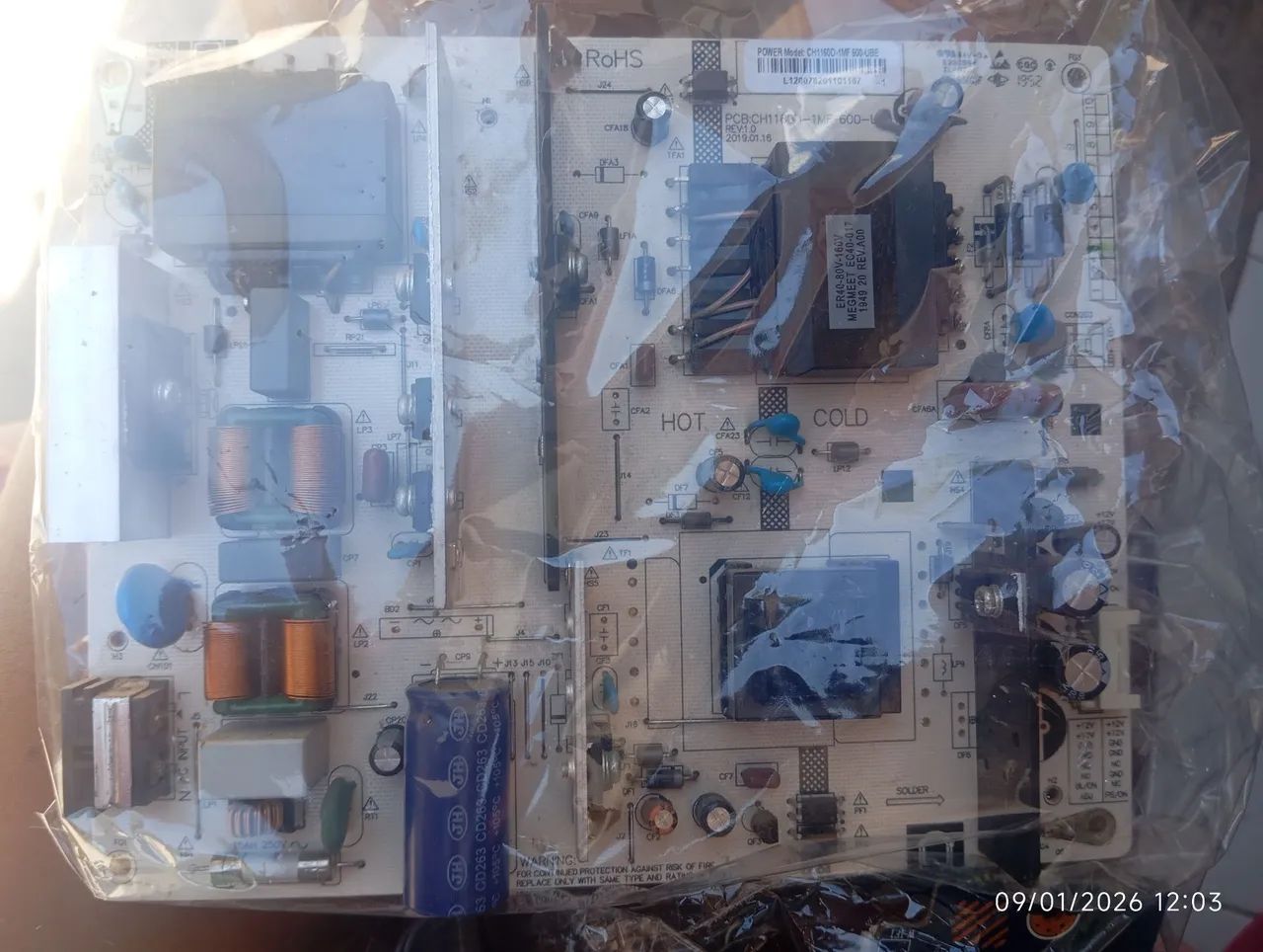 Placa Fonte Tv Philco PTV50G70SBLSG<br>Ch1160d-1mf600-ube-2 Ptv58g70rcb - Foto 2