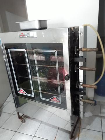 Renda Extra Linda Máquina Frango a gás Inox Novinha - Foto 3