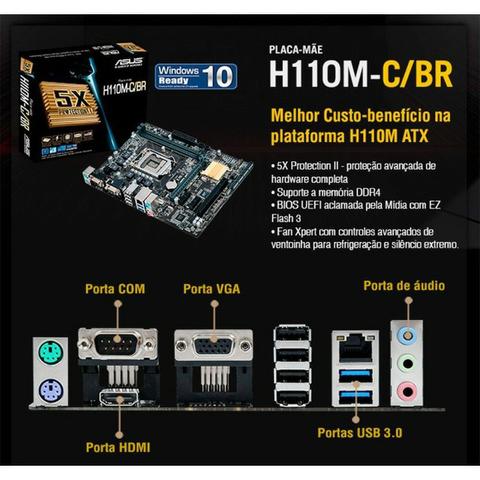 Kit Placa Mãe / Processador Intel G3900 2.80GHz - Foto 4
