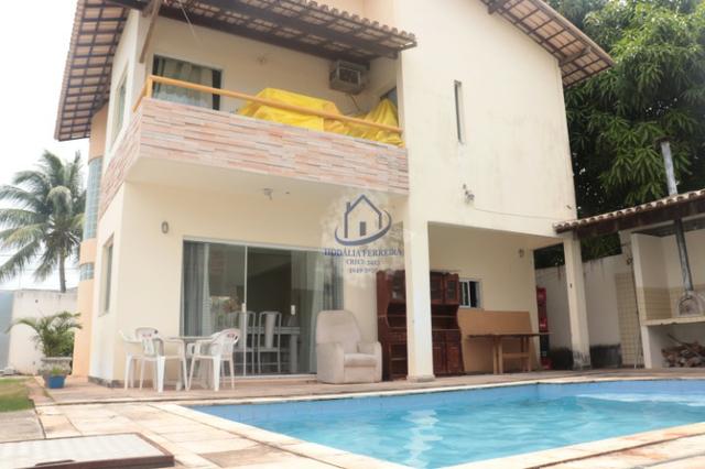 Casa Moderna, Duplex com Piscina; 3/4 (1 Suíte), Garagem em Itapuã-HC074