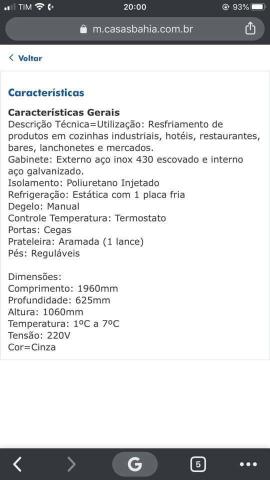 Balcão refrigerado de encosto Aço escovado - Foto 3