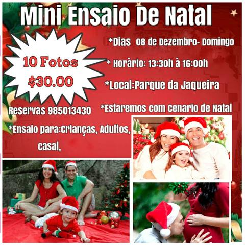 Mini Ensaio de Natal $30.00