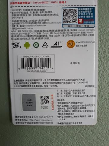 Cartão de Memória Sandisk 64GB - Foto 2