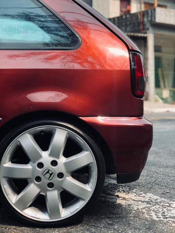 Rodas CRV 5x114, está com adaptador para 4x100 165/40/17 - Foto 7