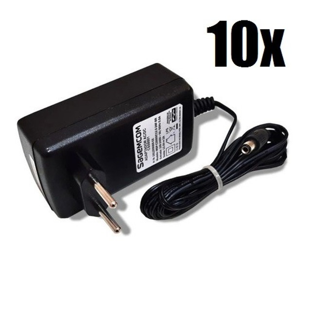 kit 10 unid Fonte Bivolt 12V 2A com Led Plug P4 Marca Variadas Original