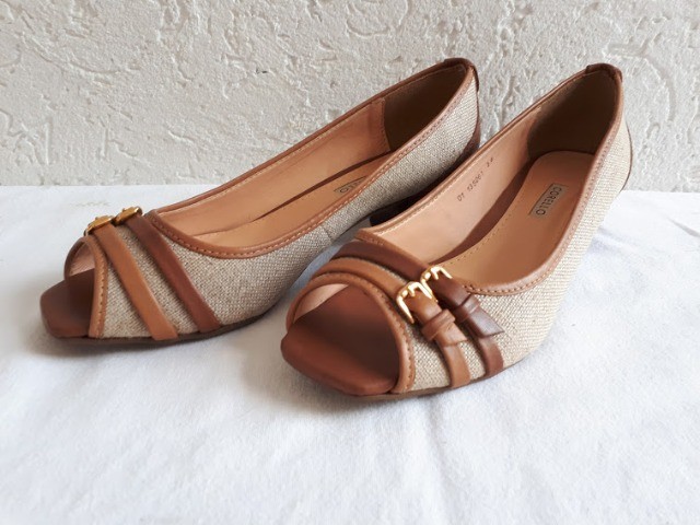 Sapato Sandália Peep Toe Marca Corello 36