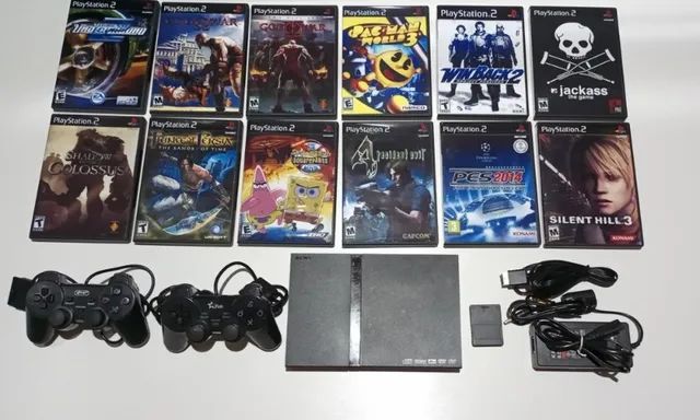 Playstation 2 Slim Play2 Completo + 10 Jogos + Garantia Ps2 2