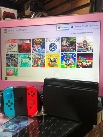 New Nintendo Switch Oled - Color DESTRAVADO com 128gb 10 jogos completos e  zelda 2 em portugue - Games Você Compra Venda Troca e Assistência de games  em geral