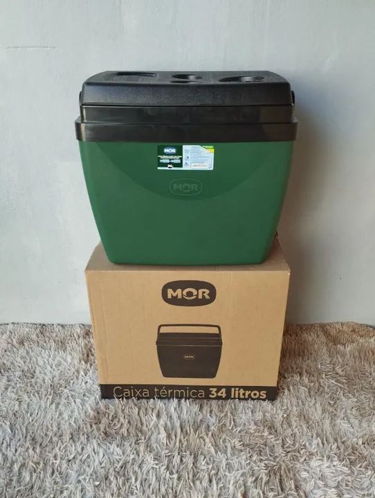 Caixa térmica Mor 34 litros nova 