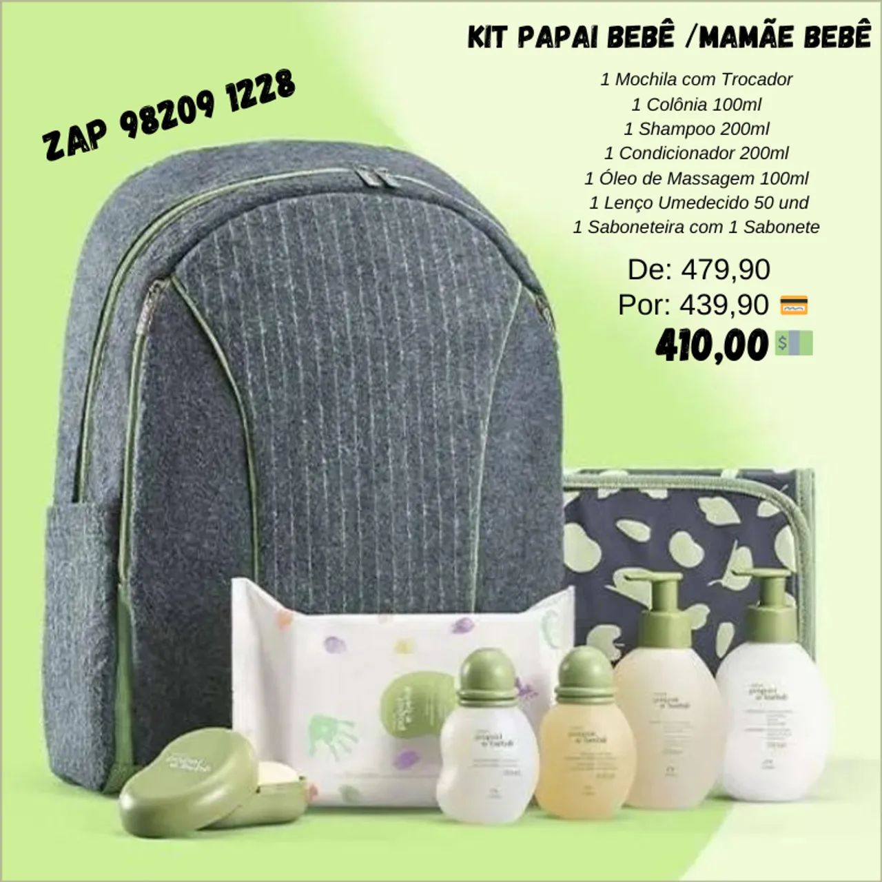 Kit Mamãe Bebê Papai Bebê com Mochila Exclusiva Presente Natura - Artigos  infantis - Setor Oeste (Sobradinho II), Brasília 1315227367 | OLX