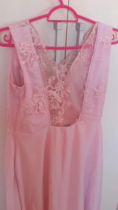 Vestido Social Rosa bebe - Foto 4