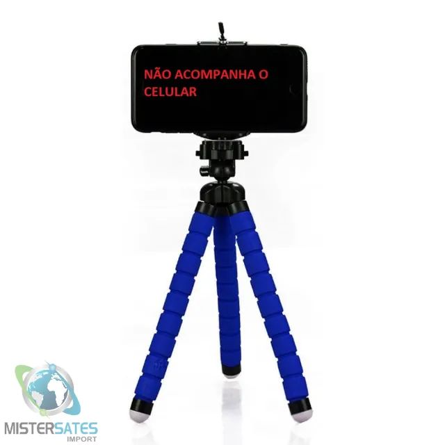 Tripé Flexível Articulado Suporte Celular Selfie COLORIDO - COD 543 - Foto 2