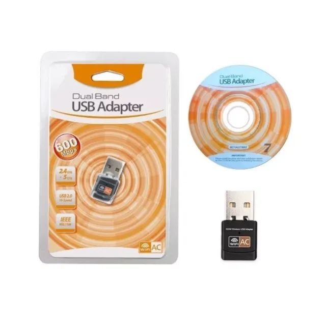 ADAPTADOR USB WI FI 600 MBPS DUAL BAND ONEX WF-7918