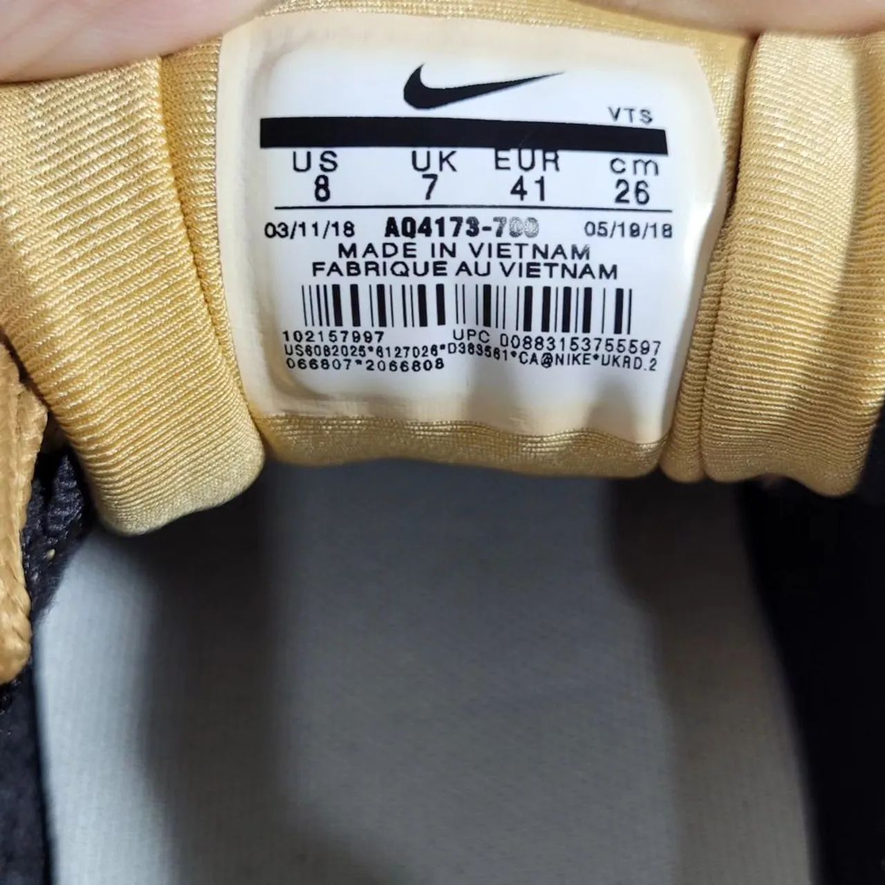 Tênis Nike Air Max 97 Prata e dourado  - Foto 5